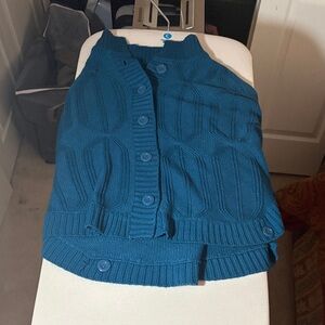 Teal Cable Knit Women's Sweater